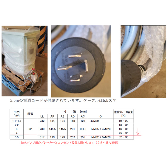 給水ポンプ140ｍ型